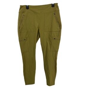 Athleta Headlands Hybrid Cargo II Tight‎ Legging Olive Green Size 16